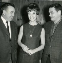 Ted Garvin, an Unidentified Woman, and Don Savage